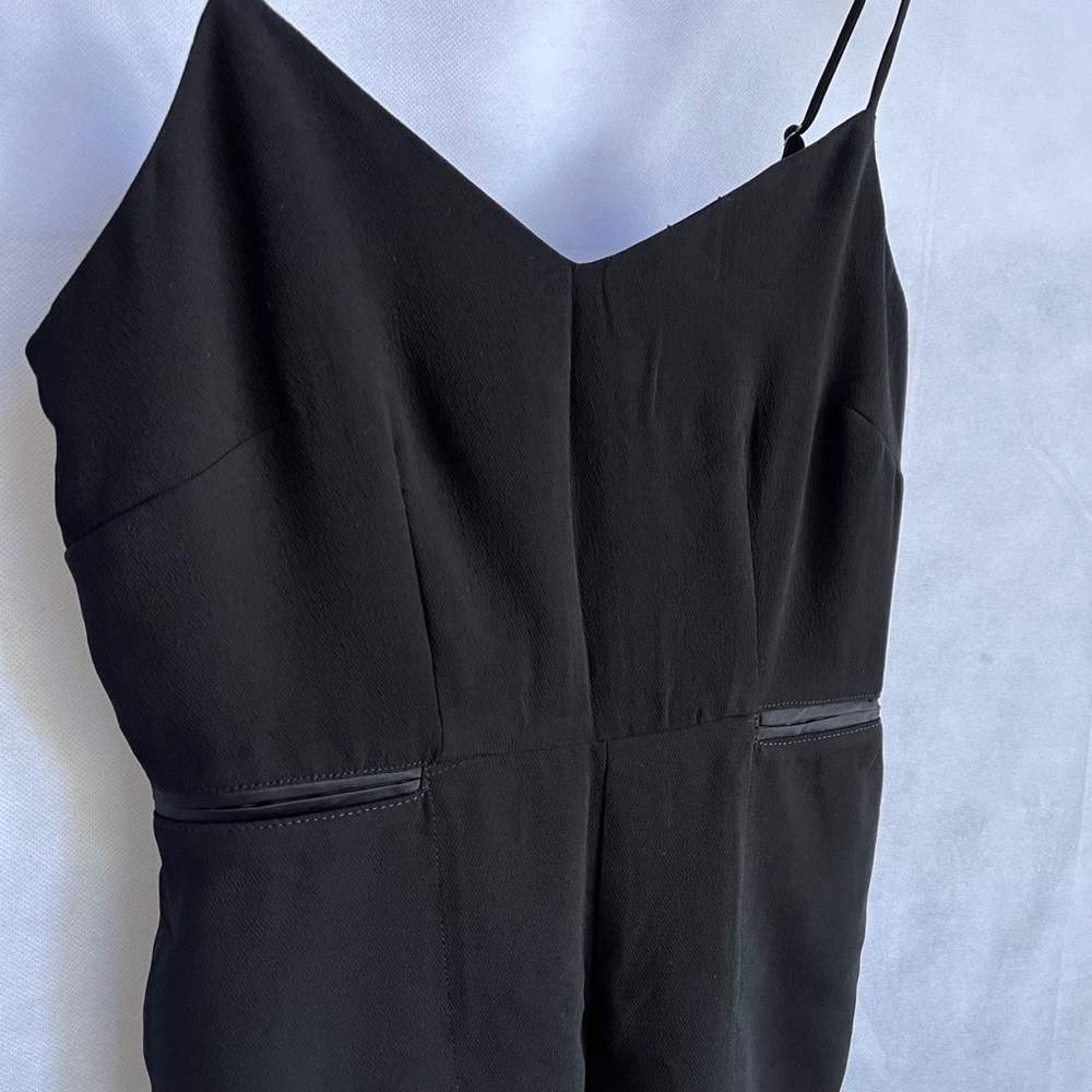 MAEVE Anthropologie Magdalena Black V Neck Jumpsuit - Picture 7 of 15